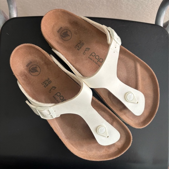 Papillio by Birkenstock Gizeh Platform Sandal - Vegan in White size 38 (7.5) - Picture 7 of 8